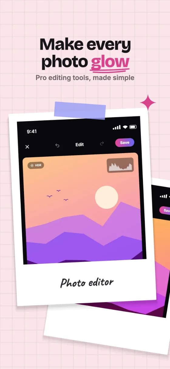 Polaroid template example